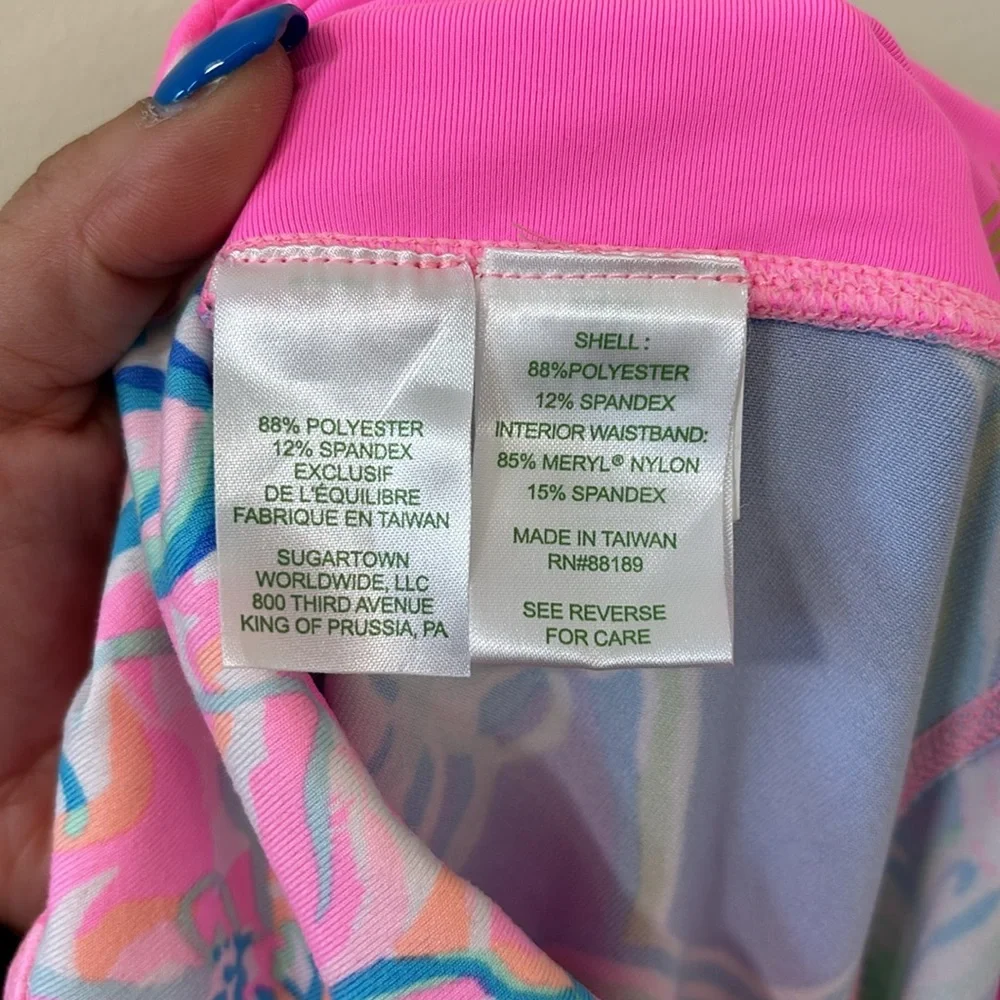Lilly Pulitzer Luxletic Weekender Midi UPF 50+ Multi Peony For Your Thoughts XS - Picture 11 of 11